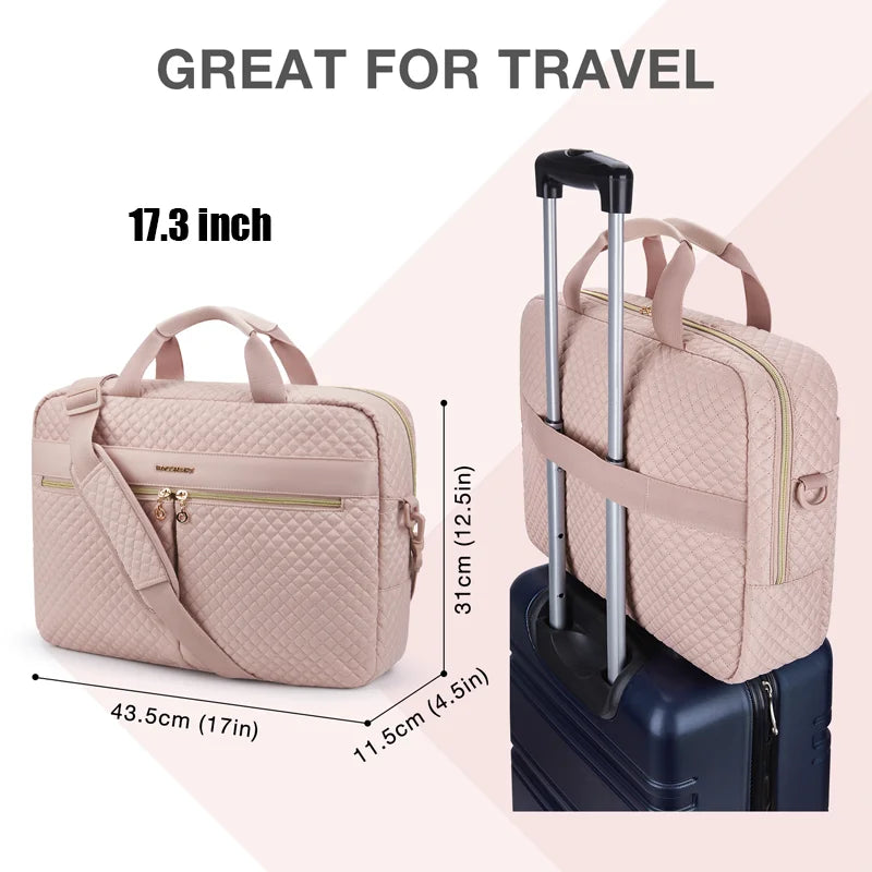 Large Capacity 17 Inch Laptop Bag Shoulder Messenger Notebook Pouch Briefcase Office Travel Business Computer Handbag