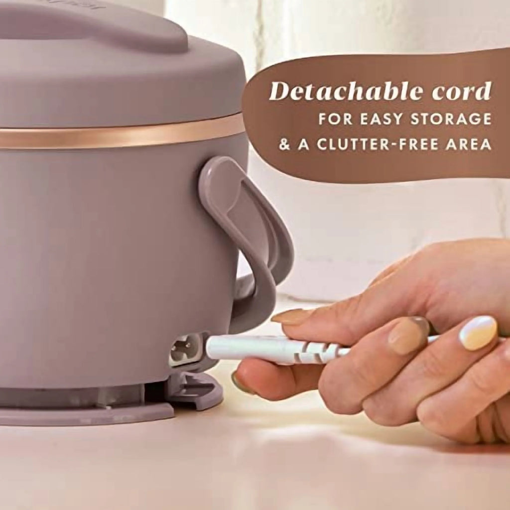 Electric Lunch Box, 20-Ounce Portable Food Warmer, Blush Pink , Perfect for Travel, On-The-Go & Office Use Stylish, Spill-Free & Dishwasher-Safe Ideal Men & Women'S Gifts