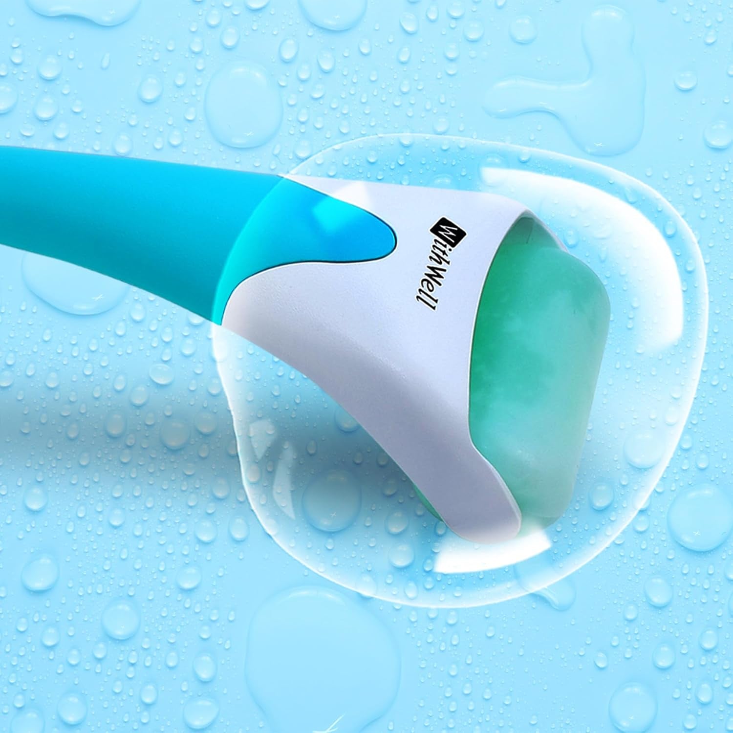 Korean Face Massager Ice Roller for Face and Eyes - Premium Quality, Smooth & Soft Skin Care Beauty Product with Soothing Effects