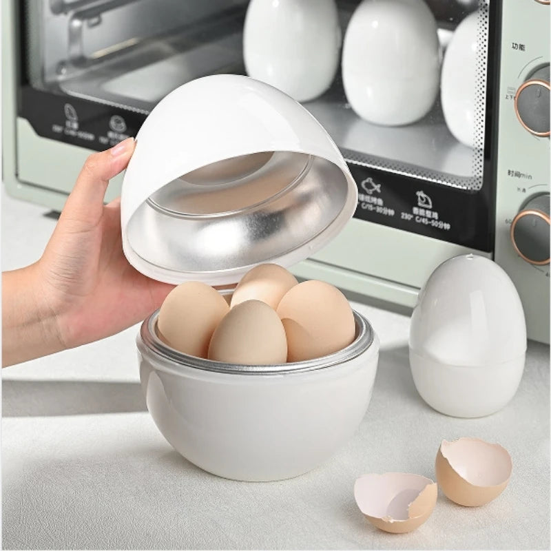 Capacity for 4 Eggs Microwave Egg Steamer Boiler Cooker Easy Quick 5 Minutes Hard or Soft Boiled Kitchen Cooking Tools Kitchen Gadgets