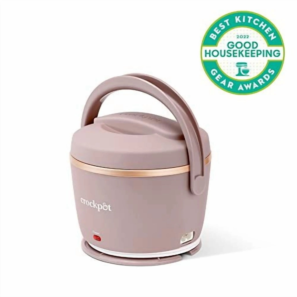 Electric Lunch Box, 20-Ounce Portable Food Warmer, Blush Pink , Perfect for Travel, On-The-Go & Office Use Stylish, Spill-Free & Dishwasher-Safe Ideal Men & Women'S Gifts