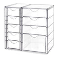 Acrylic Organizer with 9 Drawers,Clear Storage Drawers,Organizer Bins for Makeup,Cosmetics,Beauty Supplies