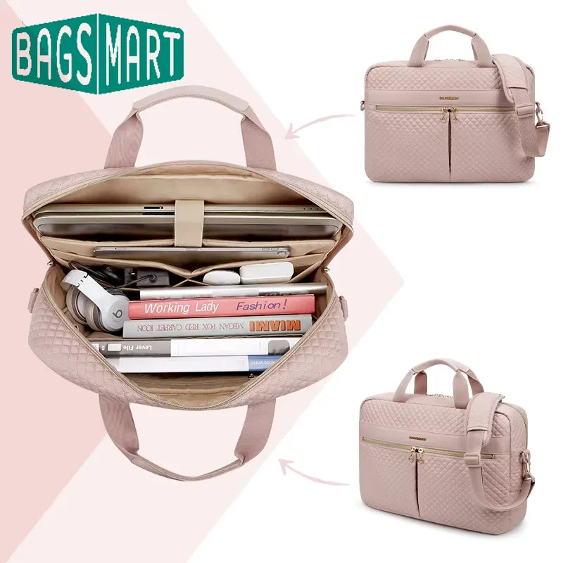 Large Capacity 17 Inch Laptop Bag Shoulder Messenger Notebook Pouch Briefcase Office Travel Business Computer Handbag