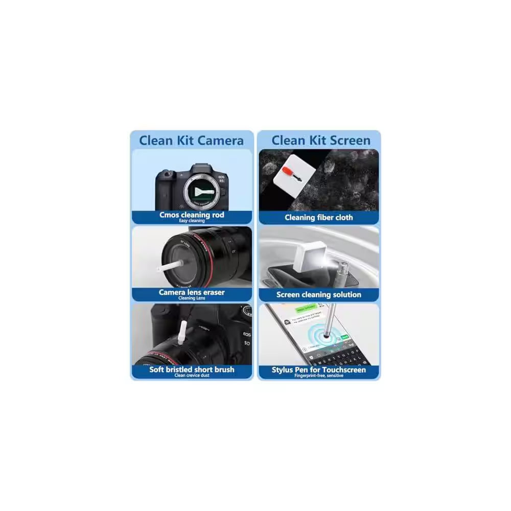 32-In-1 Phone and Electronic Cleaning Kit W/ Charging Port Cleaner, Stylus Pen, SIM Tool, Keyboard Brush, Speaker Brush