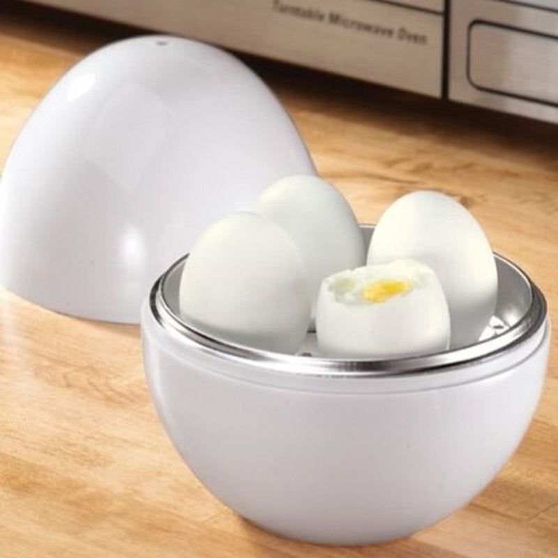 Capacity for 4 Eggs Microwave Egg Steamer Boiler Cooker Easy Quick 5 Minutes Hard or Soft Boiled Kitchen Cooking Tools Kitchen Gadgets