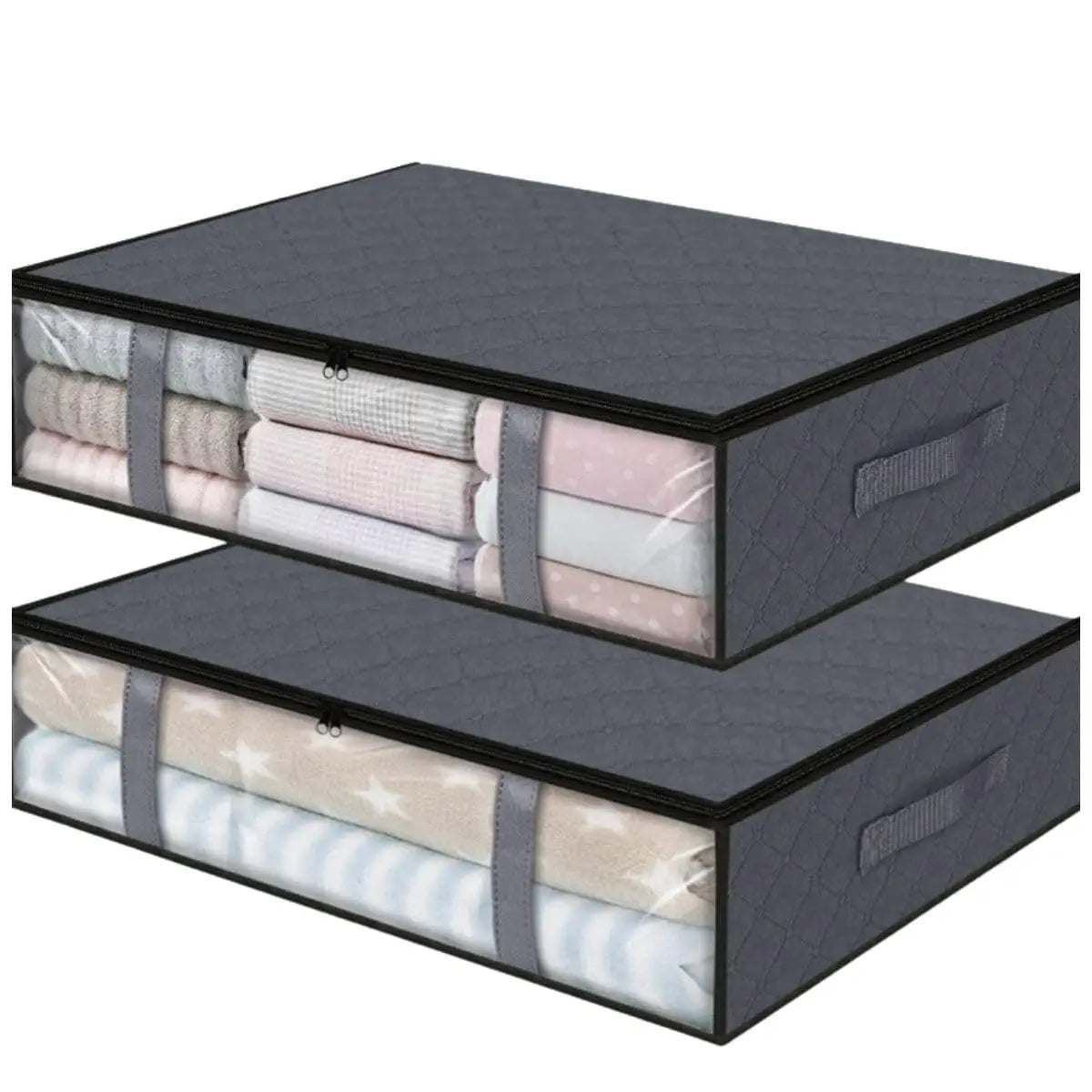 Fold Non Woven Fabric Storage Box Underbed Storage Bag Clothing Underwear Sock and Kid Toy Storage Bag for Bedroom Closet
