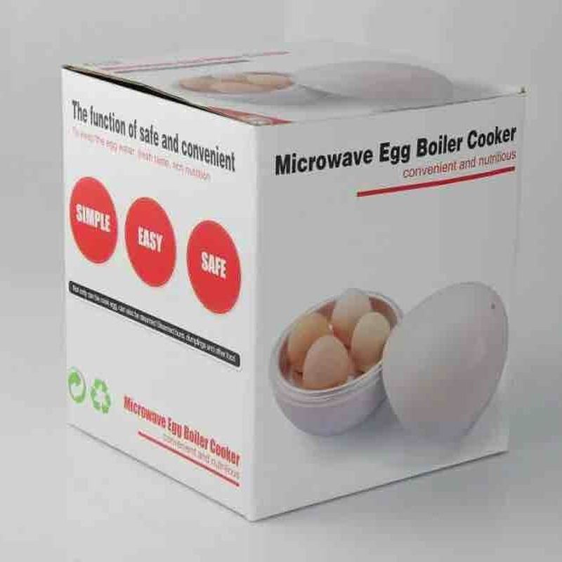 Capacity for 4 Eggs Microwave Egg Steamer Boiler Cooker Easy Quick 5 Minutes Hard or Soft Boiled Kitchen Cooking Tools Kitchen Gadgets