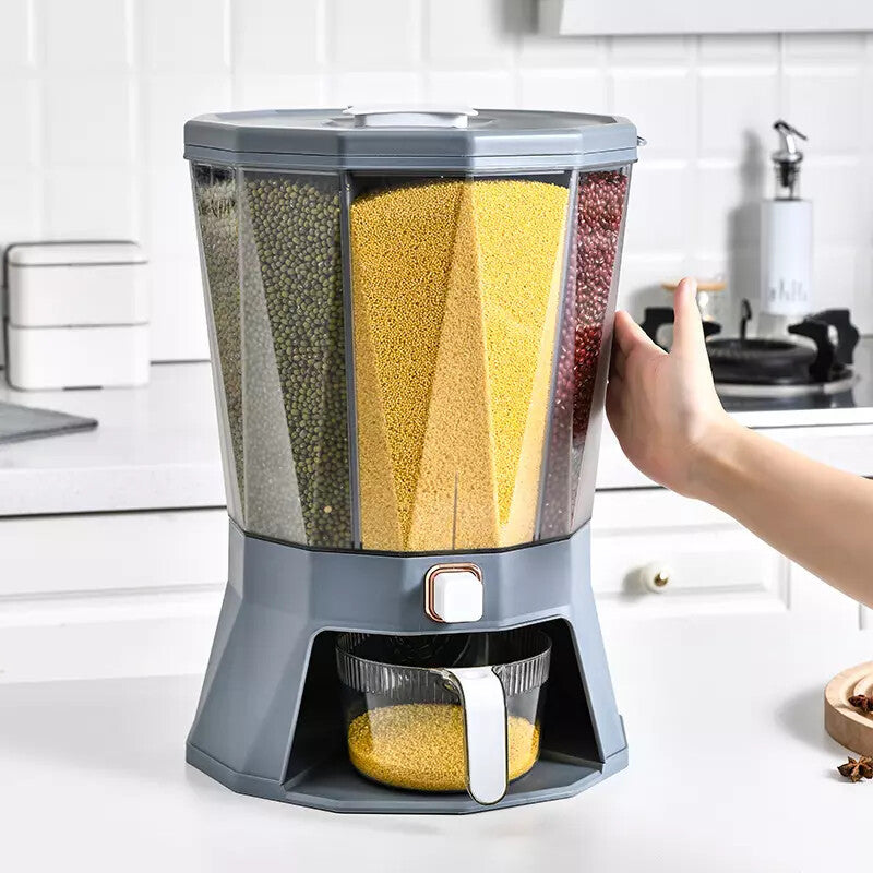 Rice Grain Cereal Dispenser 22Ibs Kitchen Gadgets Dry Food Storage Container
