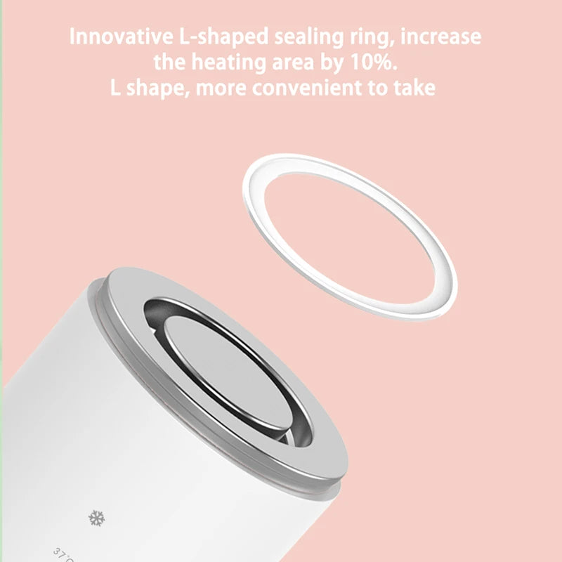 Bornbl N1 Portable Bottle Warmer Travel Baby Bottle Warmer for Breastmilk on the Go Travel Bottle Warmer Leak-Proof