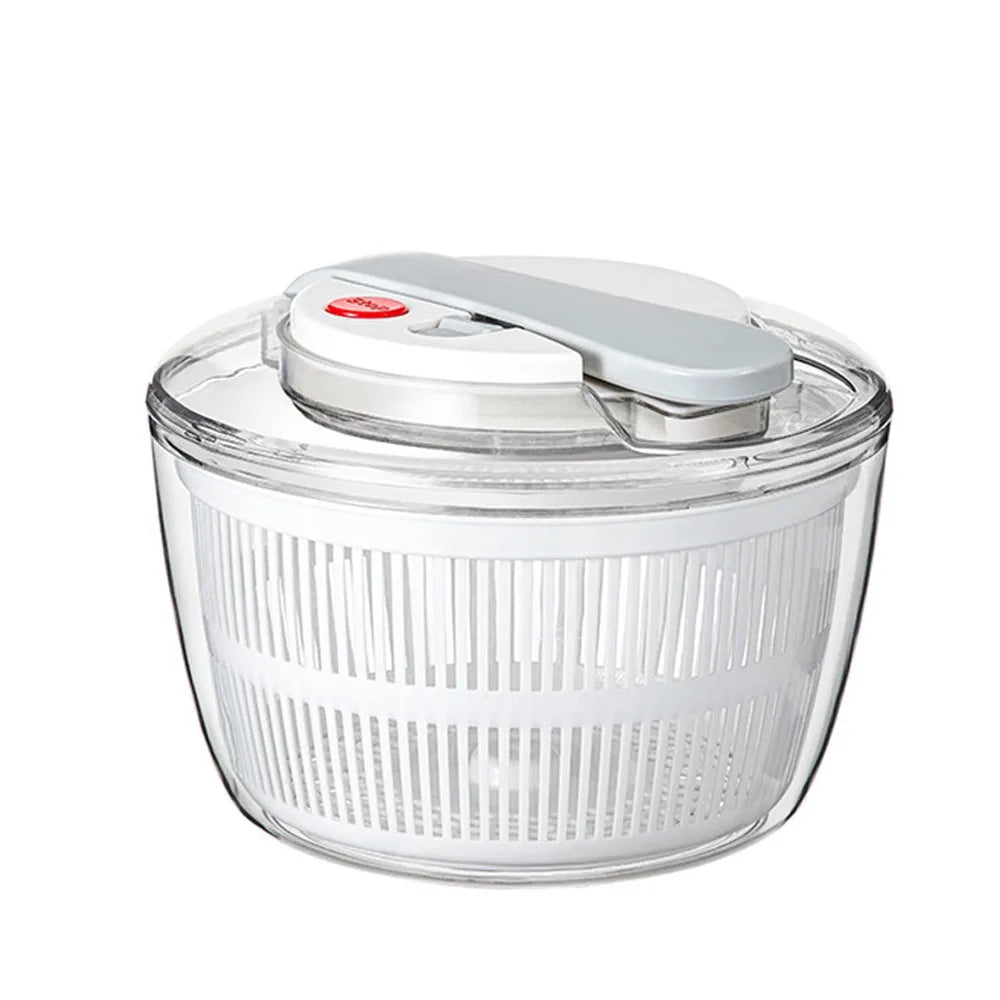 3 L Capacity Vegetable Salad Spinner Press-Type Quick Spin Lettuce Leaf Dehydrator Household Salad Dryer Mixer Salad Making