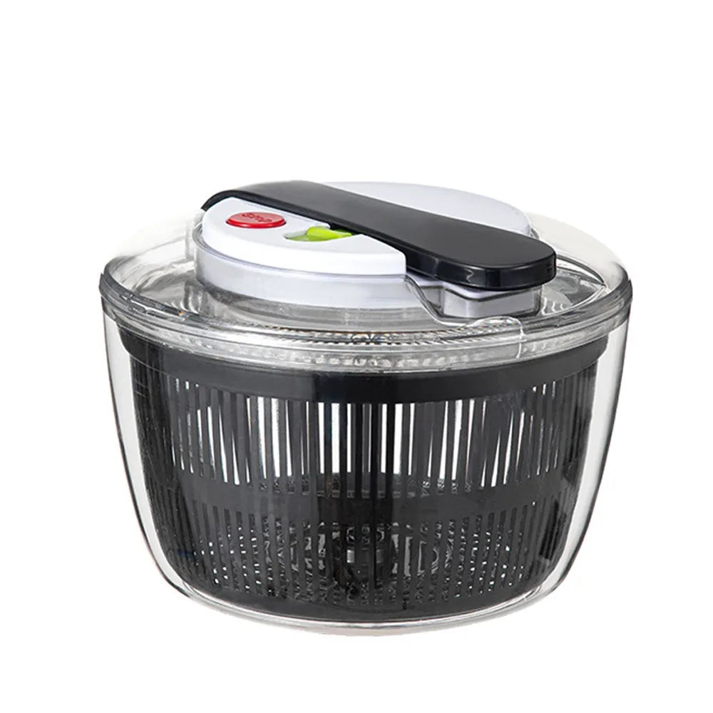 3 L Capacity Vegetable Salad Spinner Press-Type Quick Spin Lettuce Leaf Dehydrator Household Salad Dryer Mixer Salad Making