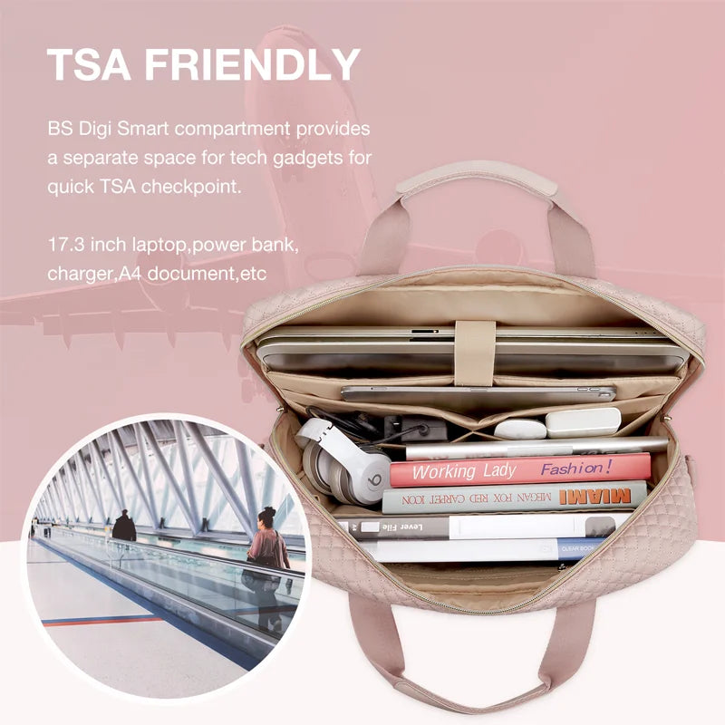 Large Capacity 17 Inch Laptop Bag Shoulder Messenger Notebook Pouch Briefcase Office Travel Business Computer Handbag