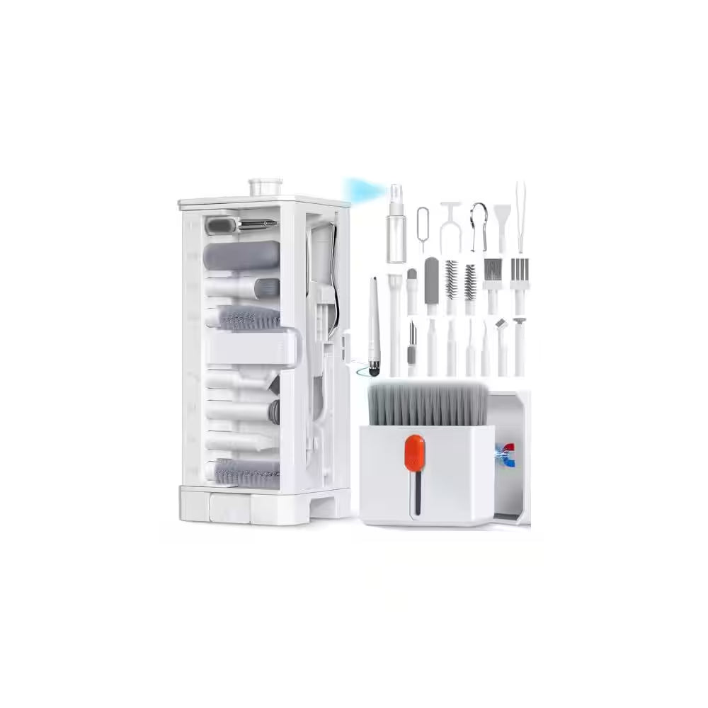 32-In-1 Phone and Electronic Cleaning Kit W/ Charging Port Cleaner, Stylus Pen, SIM Tool, Keyboard Brush, Speaker Brush